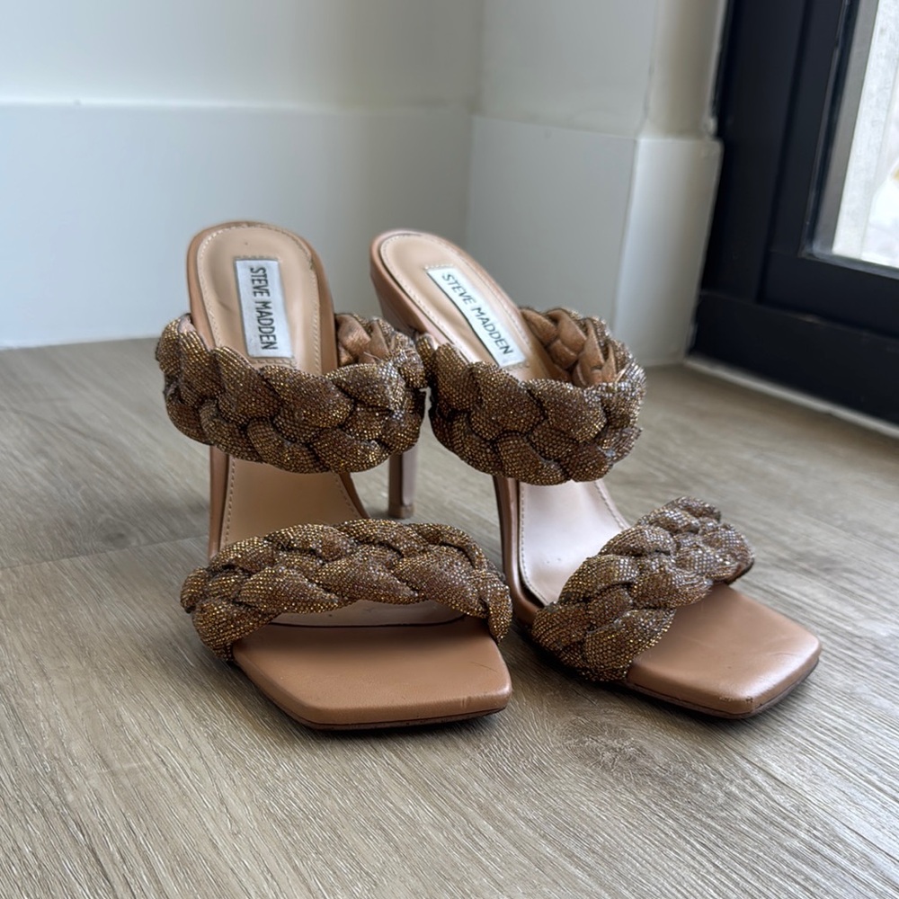 Steve Madden Women's Braided Tan Heels